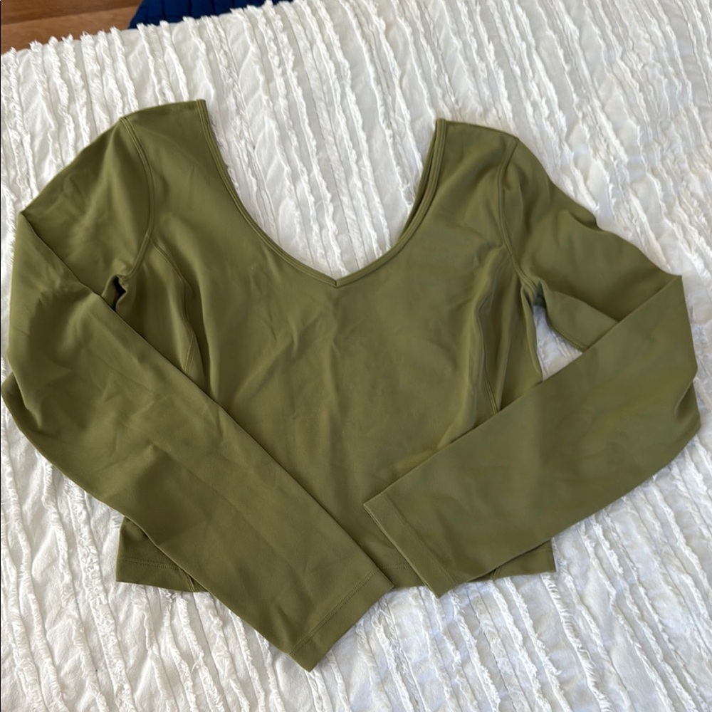 Lululemon Athletica Green Fitted Crop Bodysuit